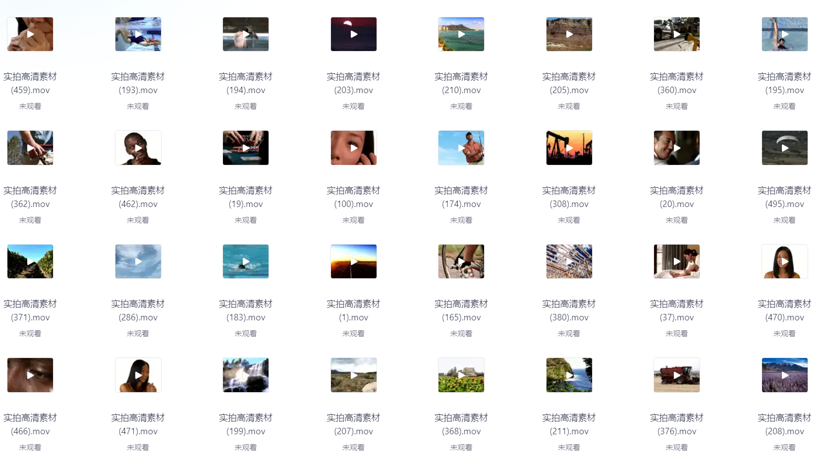 实拍高清视频素材合集   17.5GB