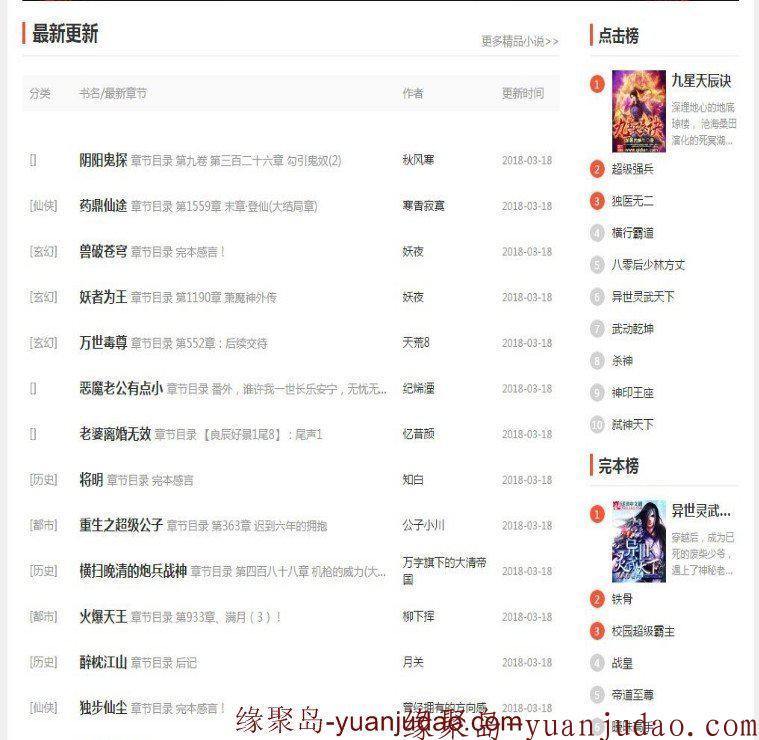仿《不朽文学网》杰奇V2.20-原创小说网站系统源码下载(采集+支付+VIP)